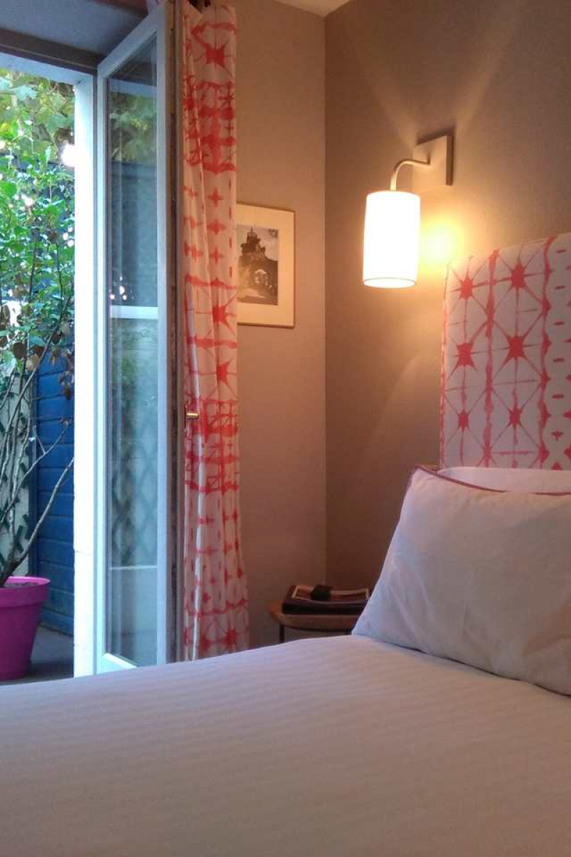 La chambre single à l'hôtel Edouard VII, Biarritz